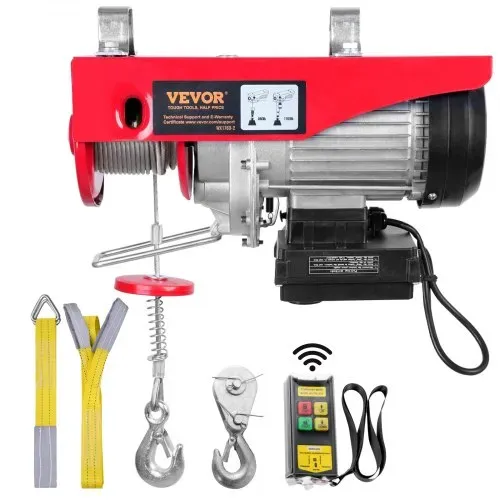 VEVOR 230V Elektrische Seilwinde 400kg bis 800kg Hubhöhe 12m Seilzug Motorwinde 1450W Motor Flaschenzug 10m/min Hubgeschwindigkeit Hebezug mit kabelloser Fernbedienung Seilhebezug Kettenzug VEVOR 230V Elektrische Seilwinde 400kg bis 800kg Hubhöhe 12m Seilzug Motorwinde 1450W Motor Flaschenzug 10m/min Hubgeschwindigkeit Hebezug mit kabelloser Fernbedienung Seilhebezug Kettenzug