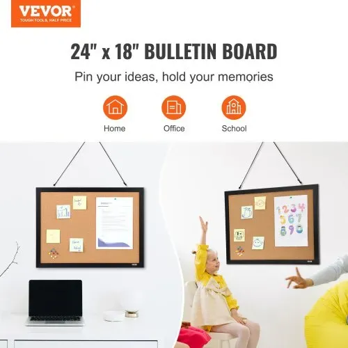 VEVOR Pinnwand Kork 407 x 559 mm, Pinnwand Kork Holzrahmen, Pinnwand aus Kork, Korkwand Pinnwand – Befestigungsmaterial und Druckstifte im Lieferumfang Enthalten, Holzrahmen, in Haushalten, Büros usw. VEVOR Pinnwand Kork 407 x 559 mm, Pinnwand Kork Holzrahmen, Pinnwand aus Kork, Korkwand Pinnwand – Befestigungsmaterial und Druckstifte im Lieferumfang Enthalten, Holzrahmen, in Haushalten, Büros usw.