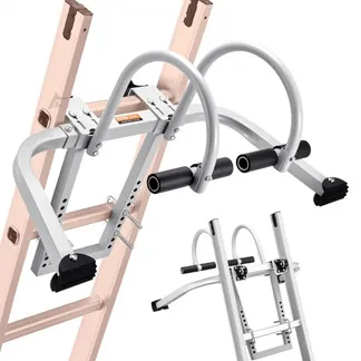 VEVOR Leiterstabilisator, 2-in-1-Abstandshalterhaken für Verlängerungswandleitern, Zubehör für Dachfirstleitern horizontal/vertikal, T-Stange mit Stahl-Gummi-Griff, schneller Zugang zu steilen Dächern VEVOR Leiterstabilisator, 2-in-1-Abstandshalterhaken für Verlängerungswandleitern, Zubehör für Dachfirstleitern horizontal/vertikal, T-Stange mit Stahl-Gummi-Griff, schneller Zugang zu steilen Dächern