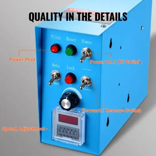 VEVOR Schweißdrehtisch 120 W Schweißpositionierer 0,5–6U/min Manipulator 25 kg(Horizontal)/50 kg(vertikal) Drehtisch 0–90° Neigungswinkel KD200-Dreibackenfutter zum Schneiden, Schleifen, Montieren – Bild 4
