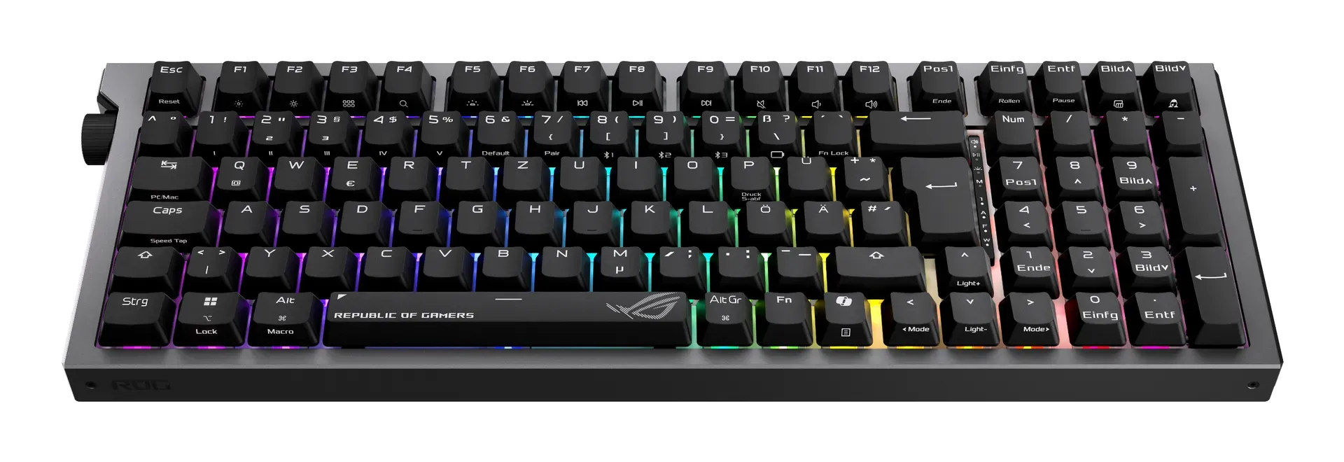 ASUS ROG Strix Morph 96 Wireless Tastatur Gaming USB + RF Wireless + Bluetooth QWERTZ Deutsch Schwarz – Bild 2