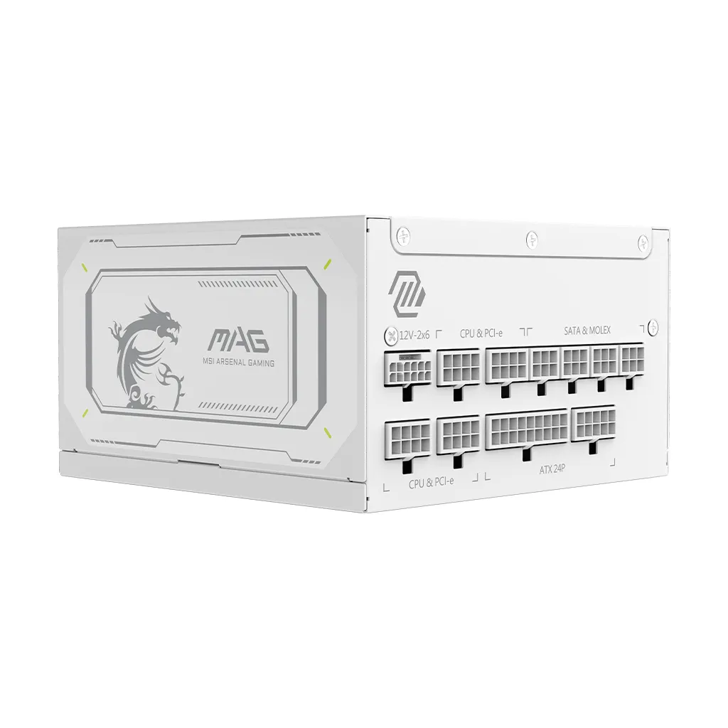 MSI MAG A1000GL PCIE5 WHITE Netzteil 1000 W 24-pin ATX ATX Weiß – Bild 6