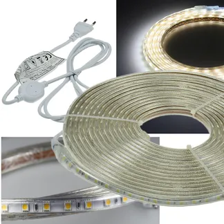 LED-Stripe „Ultra-Bright“ 230V, 10m 630 Lumen/Meter, weiß LED-Stripe „Ultra-Bright“ 230V, 10m 630 Lumen/Meter, weiß