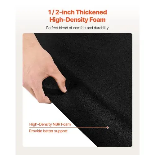 VEVOR Salonmatte für Friseure, 1225x1505mm, sechseckige Anti-Ermüdungs-Bodenmatte, 13mm dicke Bodenmatte für Friseursalons, leicht zu reinigende PVC-Oberfläche & abgeschrägte Kanten zum Stolpern – Bild 2