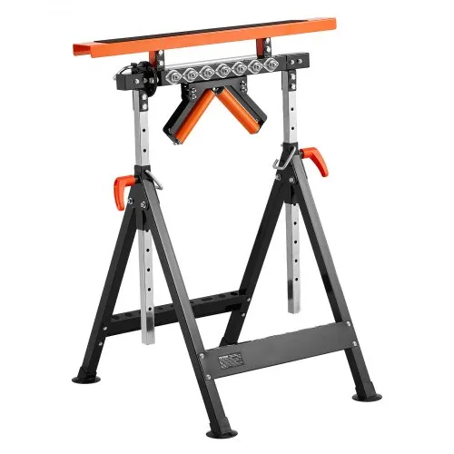 VEVOR 4-in-1-Rollenständer 200 kg, Rollenbock 84–127 cm höhenverstellbar, Arbeitsbock mit Zahnstange & poliertem, multidirektionalem Rollenkopf, für Tischkreissägen-Auslauf, Verlängerungsstütze VEVOR 4-in-1-Rollenständer 200 kg, Rollenbock 84–127 cm höhenverstellbar, Arbeitsbock mit Zahnstange & poliertem, multidirektionalem Rollenkopf, für Tischkreissägen-Auslauf, Verlängerungsstütze