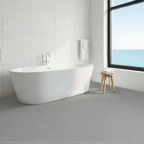 VEVOR Drainagematte PVC (0,9 m x 5 m), Rutschfeste PVC-Bodenmatte Spritzschutzmatte für Nassbereiche, Hohlmattenrolle, Antirutschmatte für Schwimmbäder, Terrassen, Badezimmer & Toiletten, Grau – Bild 7