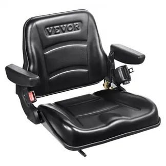 VEVOR Universal Traktorsitz aus PVC-Kunstleder und Polyurethanschaum Traktor Schleppersitz mit verstellbarer Rückenlehne und Mikro-Sicherheitsschalter Fahrersitz mit Armlehnen und Sicherheitsgurt VEVOR Universal Traktorsitz aus PVC-Kunstleder und Polyurethanschaum Traktor Schleppersitz mit verstellbarer Rückenlehne und Mikro-Sicherheitsschalter Fahrersitz mit Armlehnen und Sicherheitsgurt