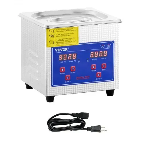 VEVOR Professioneller Ultraschallreiniger, 1,3 L Ultraschall-Schmuckreiniger mit digitalem Timer und Heizung, Edelstahl-Industrie-Schallreiniger 40 kHz für Brillen, Uhren, Ringe, Kleinteile – Bild 8