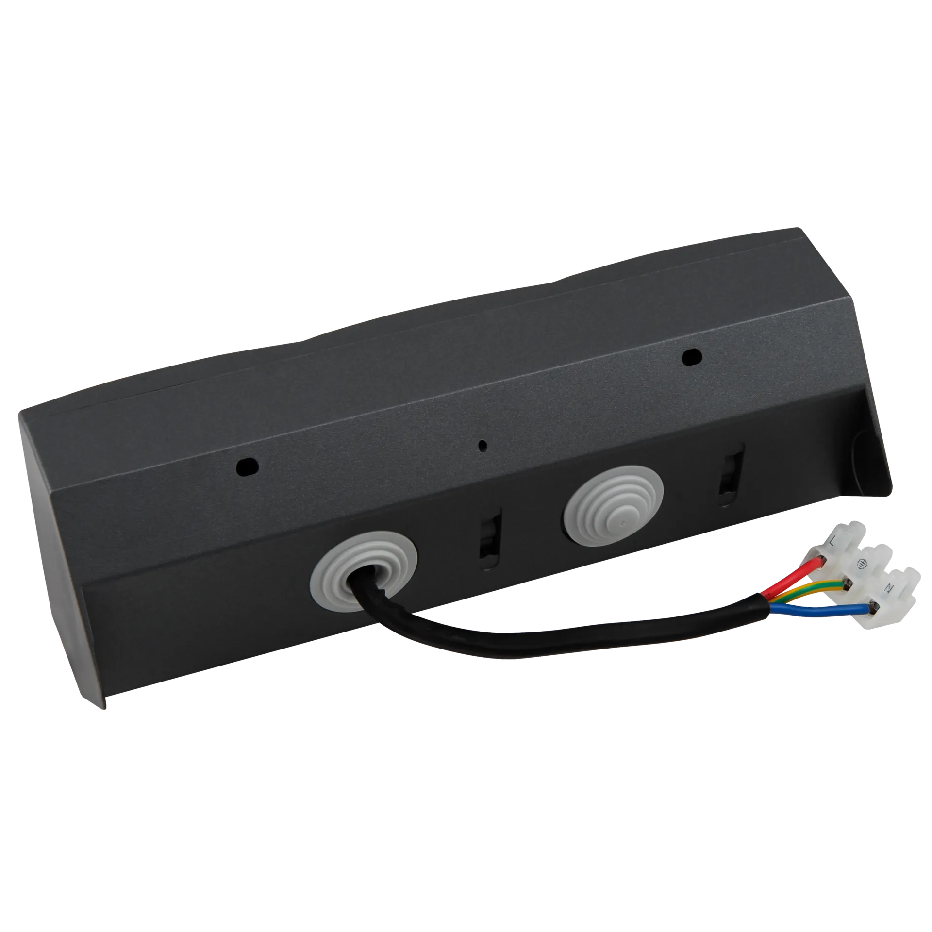 Steckdosenblock McPower ''Flair'' Aufbau, anthrazit, 3-fach Schutzkontakt + USB – Bild 4