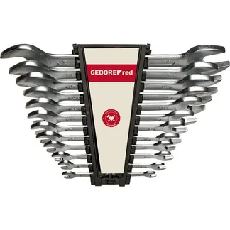 Red Doppel-Maulschlüssel-Satz, lang, 12-teilig, Schraubenschlüssel Red Doppel-Maulschlüssel-Satz, lang, 12-teilig, Schraubenschlüssel