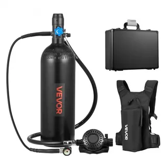 VEVOR Mini-Tauchflasche 2 L, Tragbare Lungenflasche für Unterwasseratmung, Wiederverwendbare Sauerstoffflasche für bis zu 35 Minuten Tauchzeit, Tauchausrüstung mit Rucksack & Tasche VEVOR Mini-Tauchflasche 2 L, Tragbare Lungenflasche für Unterwasseratmung, Wiederverwendbare Sauerstoffflasche für bis zu 35 Minuten Tauchzeit, Tauchausrüstung mit Rucksack & Tasche