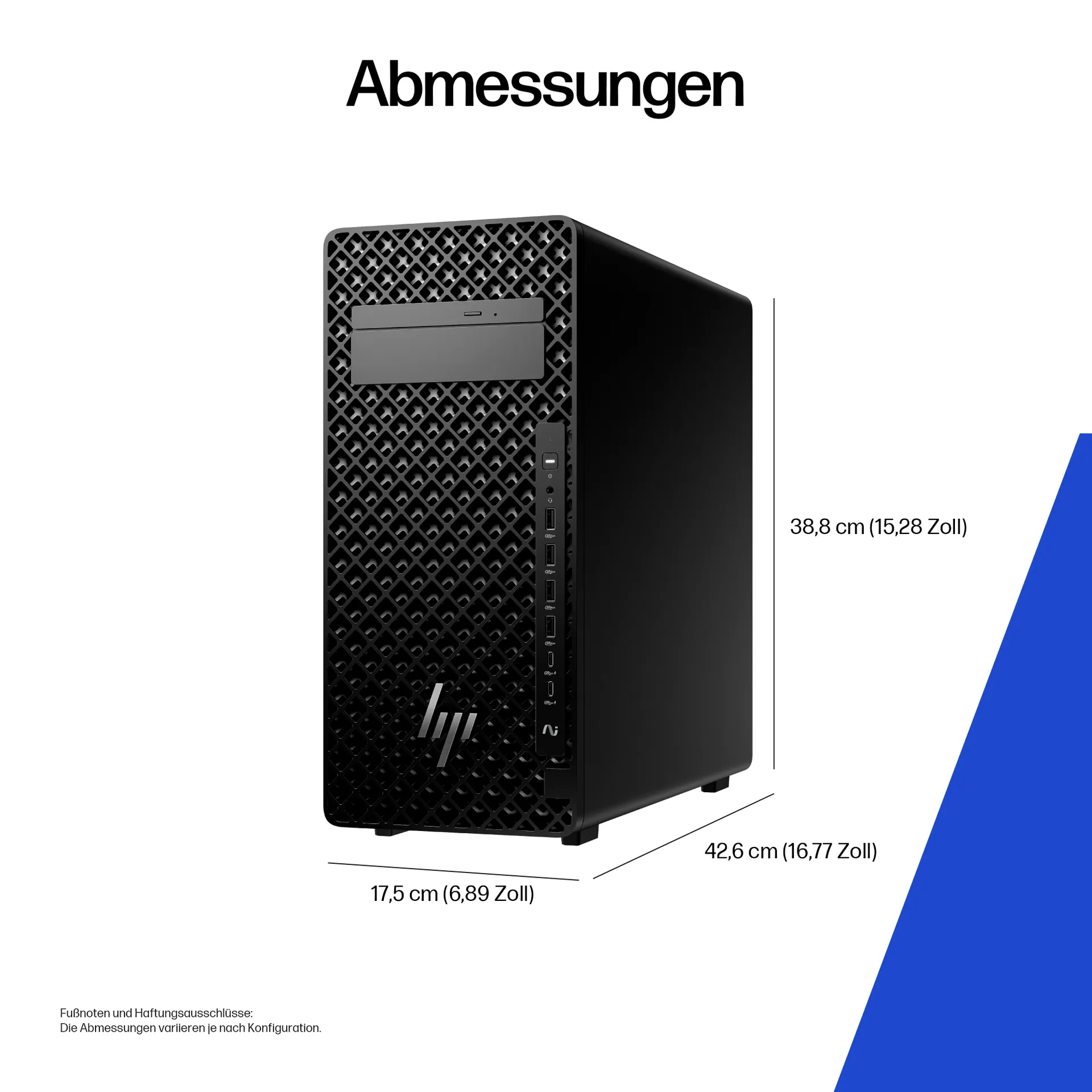 HP Z2 Tower G1i Intel Core Ultra 9 285K 64 GB DDR5-SDRAM 2 TB SSD Windows 11 Pro Arbeitsstation AI Workstation, AI PC Schwarz – Bild 3