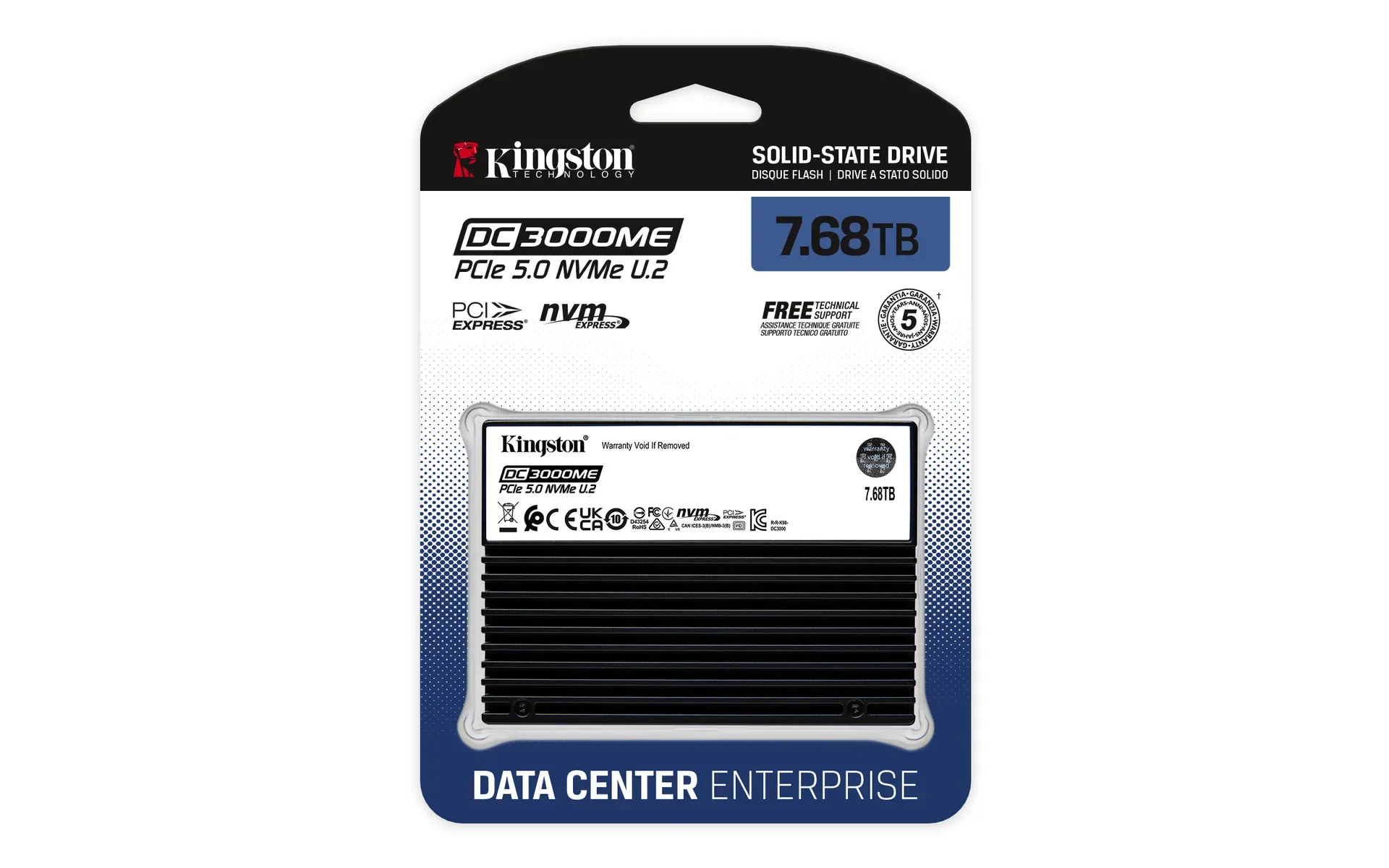 Kingston Technology 7,68TB DC3000ME U.2 PCIe 5.0 NVMe TCG Opal Enterprise SSD – Bild 4