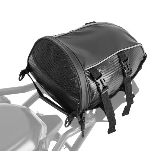 VEVOR Motorrad Hecktasche Rücksitztasche (10 L) mit wasserfester Regenabdeckung, Motorrad-Gepäckaufbewahrung, Gepäckträgertasche mit Schultergurt & Innentasche, Motorradgepäck Schwarz VEVOR Motorrad Hecktasche Rücksitztasche (10 L) mit wasserfester Regenabdeckung, Motorrad-Gepäckaufbewahrung, Gepäckträgertasche mit Schultergurt & Innentasche, Motorradgepäck Schwarz