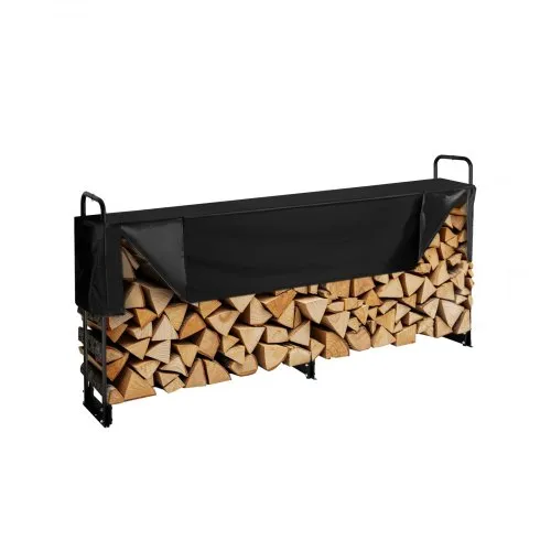 VEVOR Kaminholzregal Metall 259x36x117cm Brennholzregal Stahlrahmen Pulverbeschichtet Kaminholzunterstand 300kg mit Wasserdichter Abdeckung Stapelhilfe Holzunterstand für Veranda Garten Terrasse Hof VEVOR Kaminholzregal Metall 259x36x117cm Brennholzregal Stahlrahmen Pulverbeschichtet Kaminholzunterstand 300kg mit Wasserdichter Abdeckung Stapelhilfe Holzunterstand für Veranda Garten Terrasse Hof