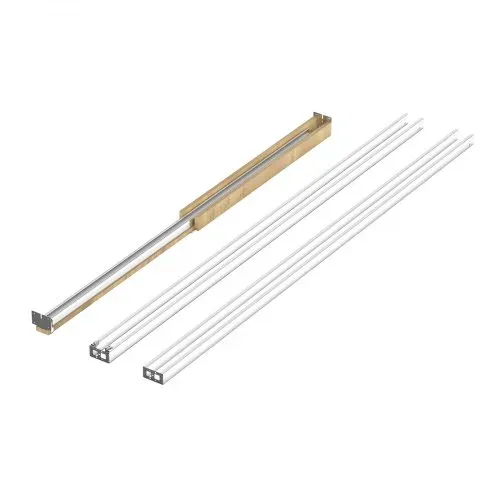 VEVOR Schiebetürrahmen-Set für 610– 914 mm breite & 2032 mm hohe Türen, Schiebetür-Set aus verzinkter Stahl mit Zwei-Wege-Soft-Close-Mechanismus & sanftem Gleiten, für Wohnzimmer, Badezimmer – Bild 9