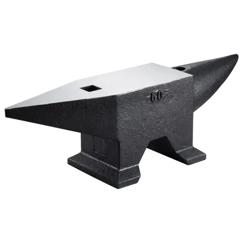 VEVOR Schmiedeamboss 60kgAmboss 67x18,5x21.5cm Amboss Werkzeuge mit Rund- und Flachhorn Schmiede Zubehör Ideal für Heimwerker und Bastler zum Nieten Abflachen Schmieden Formen von Metall – Bild 9