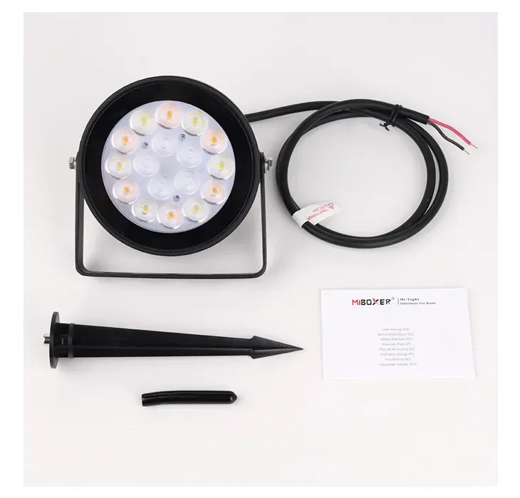 MiBoxer FUTC01 LED Garten Lampe 9W RGB-WW (RGB-CCT) mit Funk und WLAN IP65 24V – Bild 6
