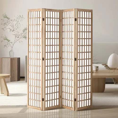 VEVOR Raumteiler 4-tlg. japanischer Sichtschutz Paravent, faltbare Trennwand tragbarer Dekorationsschirm zur Raumtrennung, Raumtrenner geeignet für Büro Restaurant Schlafzimmer (Natur) VEVOR Raumteiler 4-tlg. japanischer Sichtschutz Paravent, faltbare Trennwand tragbarer Dekorationsschirm zur Raumtrennung, Raumtrenner geeignet für Büro Restaurant Schlafzimmer (Natur)
