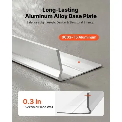 VEVOR 1829mm Glättbohle Estrichkelle aus Aluminiumlegierung Beton Abzieher, 134mm Breite für Große Abdeckung, Ersatzteil für Betonrüttler, Nivelliergerät zum Glätten Abziehen für Straßenbau Bodenebnung – Bild 3