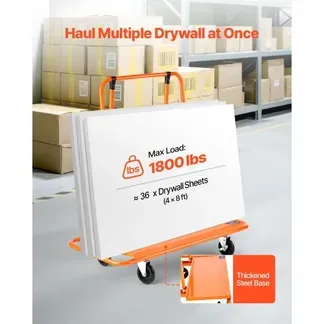VEVOR Plattenwagen, 816 kg Tragkraft, Transportwagen mit 4 Lenkrollen, Paneelwagen, Plattenkarren mit Spanngurt, Transporthilfe für Sperrholz, Gipskarton, Glas, Orange, 1150x555x1180 mm VEVOR Plattenwagen, 816 kg Tragkraft, Transportwagen mit 4 Lenkrollen, Paneelwagen, Plattenkarren mit Spanngurt, Transporthilfe für Sperrholz, Gipskarton, Glas, Orange, 1150x555x1180 mm