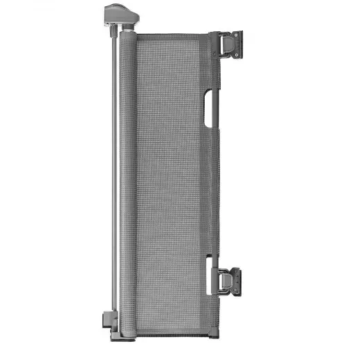 VEVOR Einziehbares Babygitter Hundegitter ausziehbar auf 185 cm Breite / 795 mm Höhe, Treppenschutzgitter mit Sicherheitsschloss, Schutzgitter aus Netzgewebe für Treppen Flure drinnen/draußen, grau – Bild 8