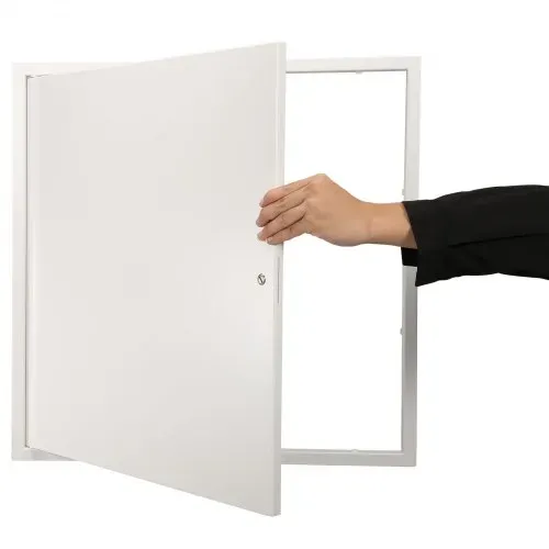 VEVOR Revisionsklappe 613 x 613 mm Revisionstür Verzinktes Stahlblech Trockenbau, 165° Arbeitsbereich Wartungklappe Unterputzklappe Revisionsklappe Nockenriegelschloss, Zugangtür Revisionsplatte – Bild 8