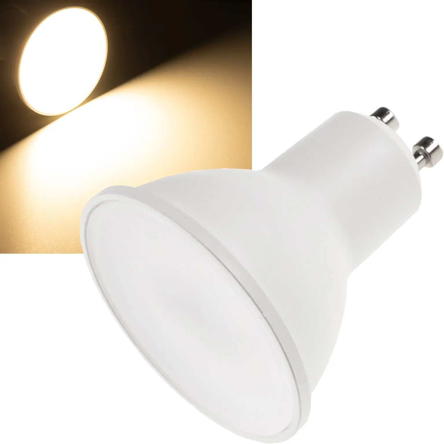 LED Strahler GU10 “W90” 3030k, 825lm, 230V/9W, 100°, warmweiß LED Strahler GU10 “W90” 3030k, 825lm, 230V/9W, 100°, warmweiß