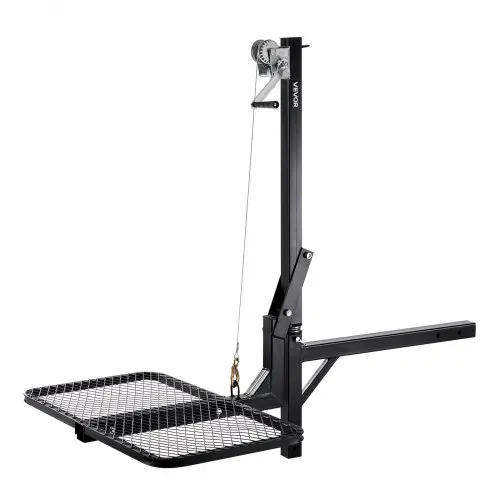 VEVOR Game Hoist, Hirschhebezeug mit Anhängerkupplung & Hebesystem-Plattform, 136 kg Tragkraft, Wildhebezeug-Windenlift mit 5,08 cm Empfänger, 360-Grad-Schwenkwelle & faltbar, 1440x900x1310 mm – Bild 8