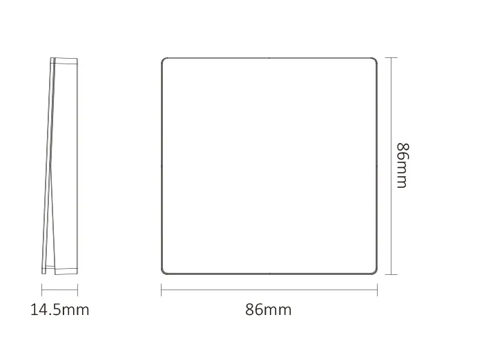 MiBoxer PUSH3 LED Fernbedienung 2,4GHz dual white (CCT) Wireless Dimm Panel (w) – Bild 5