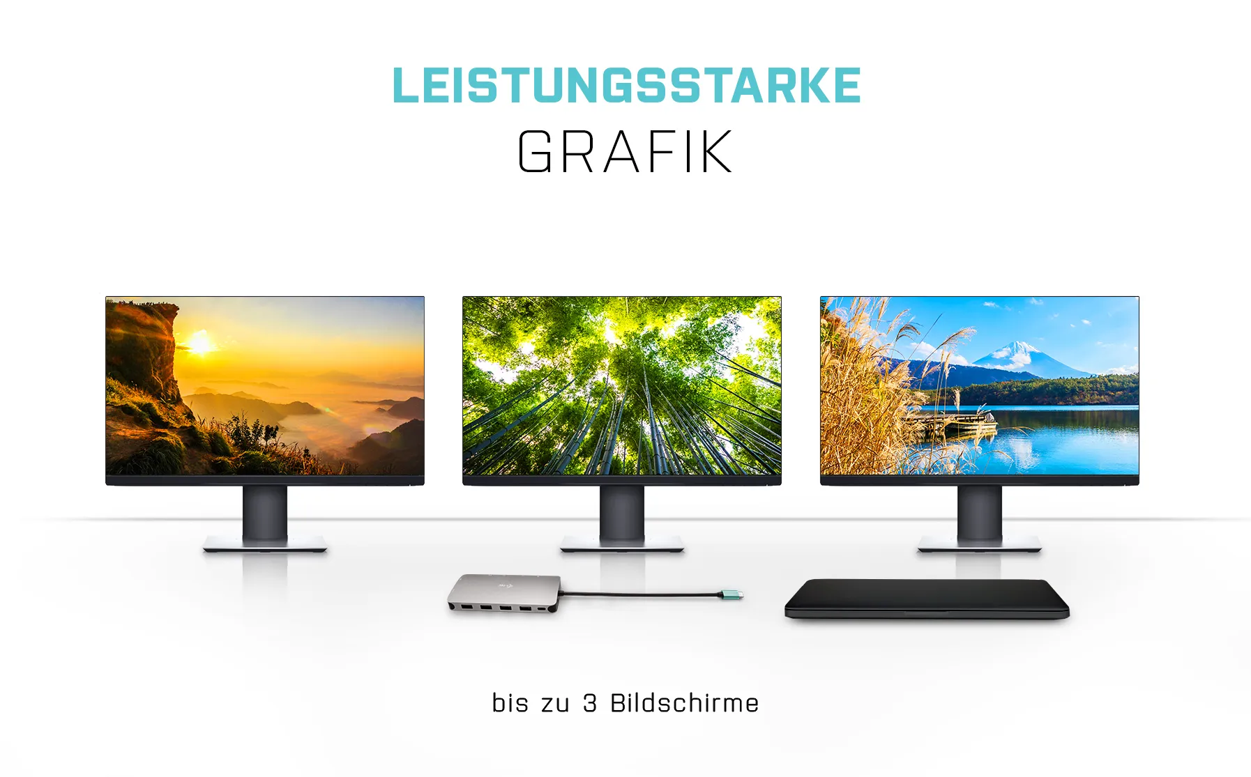 i-tec Metal USB-C Nano 3x Display Docking Station + Power Delivery 100 W – Bild 7