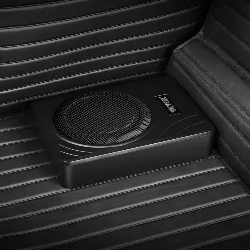 VEVOR Untersitz Auto Subwoofer 300 W schlanker Auto Subwoofer mit Stromversorgung, Subsystem mit eingebautem Verstärker, Hoch-/Niedrigpegel-Eingang und Lautstärkeregler für SUVs Lkws Wohnmobile – Bild 7