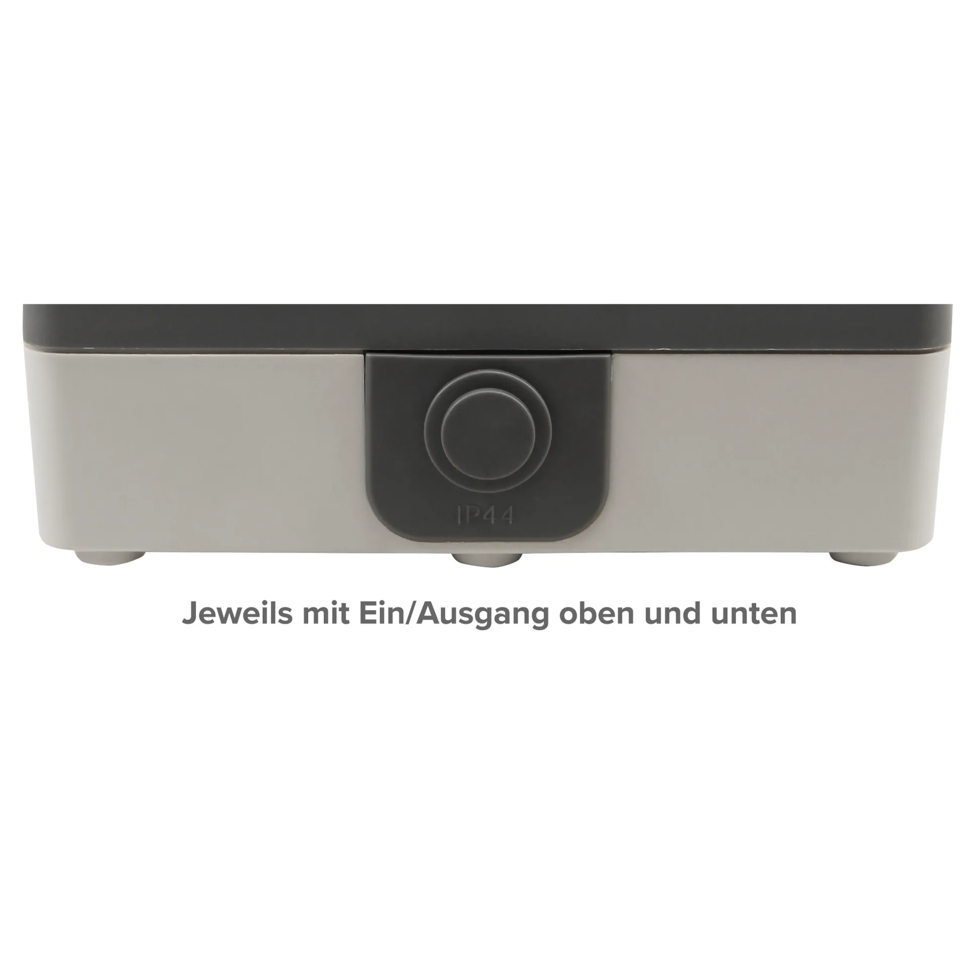 Feuchtraum Kombi-Dose McPower ''Secure'' 250V~, Schalter+Steckdose, IP44, AP, grau – Bild 2