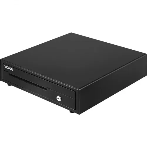 VEVOR Kassenschublade Kassenlade 40,64 cm quadratische Geldschublade 3 Entriegelungswege RJ11/RJ12 Anschluss 5 Geldscheinfächer & 8 Münzfächer Lebensmittelgeschäft Bank Büro Café Supermärkt Bar – Bild 10