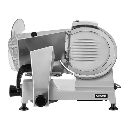 VEVOR Elektrische Aufschnittmaschine 250 mm Klinge, 240 W Allesschneider Fleischschneidemaschine mit Integriertem Schärfer und 0-12 mm Einstellbarer Schnittstärke, für Gefrorenes Fleisch Schinken – Bild 8