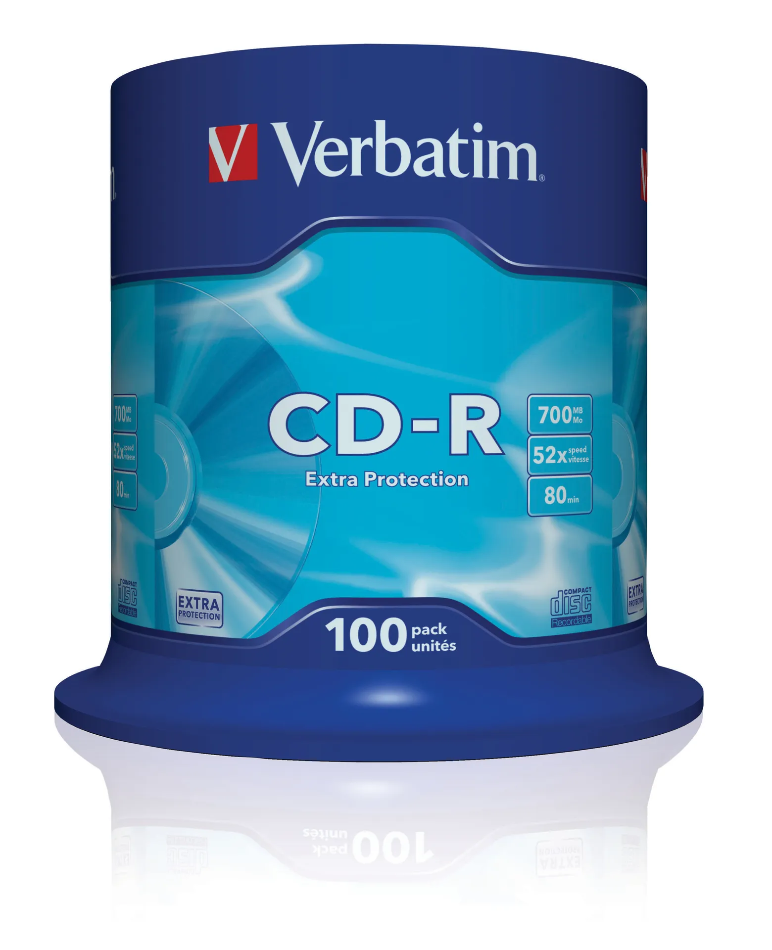 Verbatim CD-R Extra Protection 700 MB 52x 100 Stück(e) Verbatim CD-R Extra Protection 700 MB 52x 100 Stück(e)