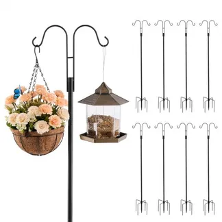VEVOR Schäferhaken 8er-Pack, Hirtenhaken 156 cm, Garten Doppelhaken Laternenstab, 1,9 cm dicke Gartenhaken zum Aufhängen von Kolibri-Futterspendern, Pflanzenkörben, Solarlaternen, Windspielen VEVOR Schäferhaken 8er-Pack, Hirtenhaken 156 cm, Garten Doppelhaken Laternenstab, 1,9 cm dicke Gartenhaken zum Aufhängen von Kolibri-Futterspendern, Pflanzenkörben, Solarlaternen, Windspielen
