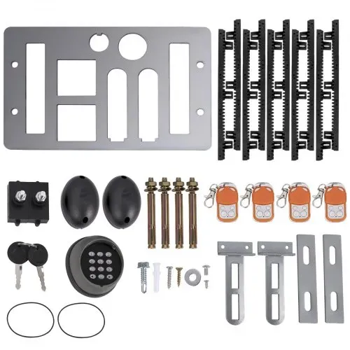 VEVOR Schiebetoröffner 1800 kg 5 m Automatisches Schiebetor mit 4 Fernbedienungen und APP-Steuerung, Elektrischer Rolltormotor für Einfahrten Komplettes Hardware-Sicherheitssystem-Kit für Torantriebe – Bild 8
