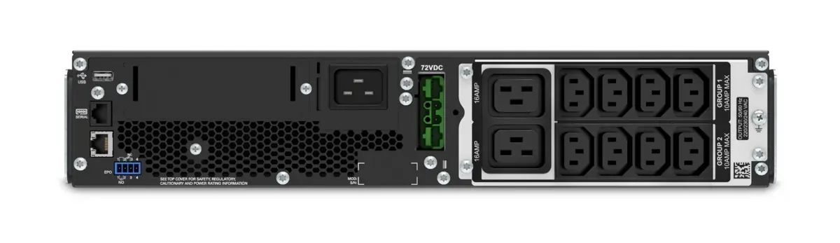APC Smart-UPS On-Line SRT3000RMXLI – 3000VA, 8x C13 & 2x C19, Rackmontage – Bild 2