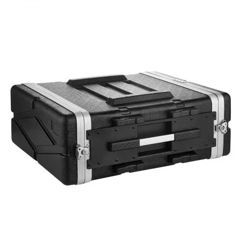 VEVOR 4U Rack-Gehäuse 480 mm, Rack-Koffer Innentiefe 468 mm, Serverschrank aus ABS-Kunststoff, Versenkte Drehverschlüsse, Abnehmbare Vorder- & Rückseite, für Verstärker Prozessoren Controller – Bild 9