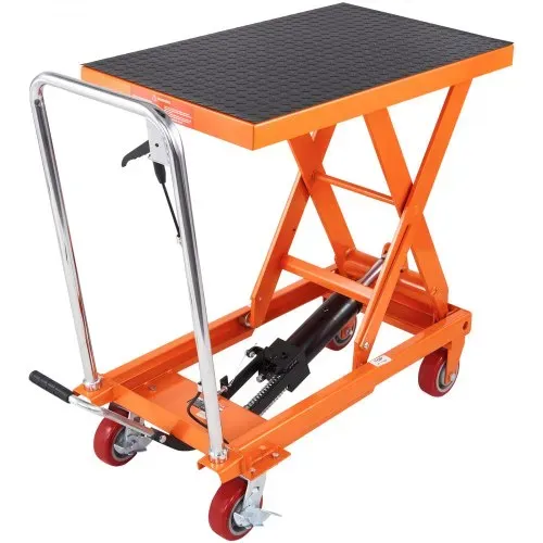 VEVOR Scherenhubtisch hydraulisch 500 kg Tragfähigkeit Hubtischwagen 285–900 mm Hubbereich Hubtisch Werkstatt 815 x 505 mm Plattform Scherenhubwagen Einzelschere für Fabriken Lagerhäuser Supermärkte – Bild 10