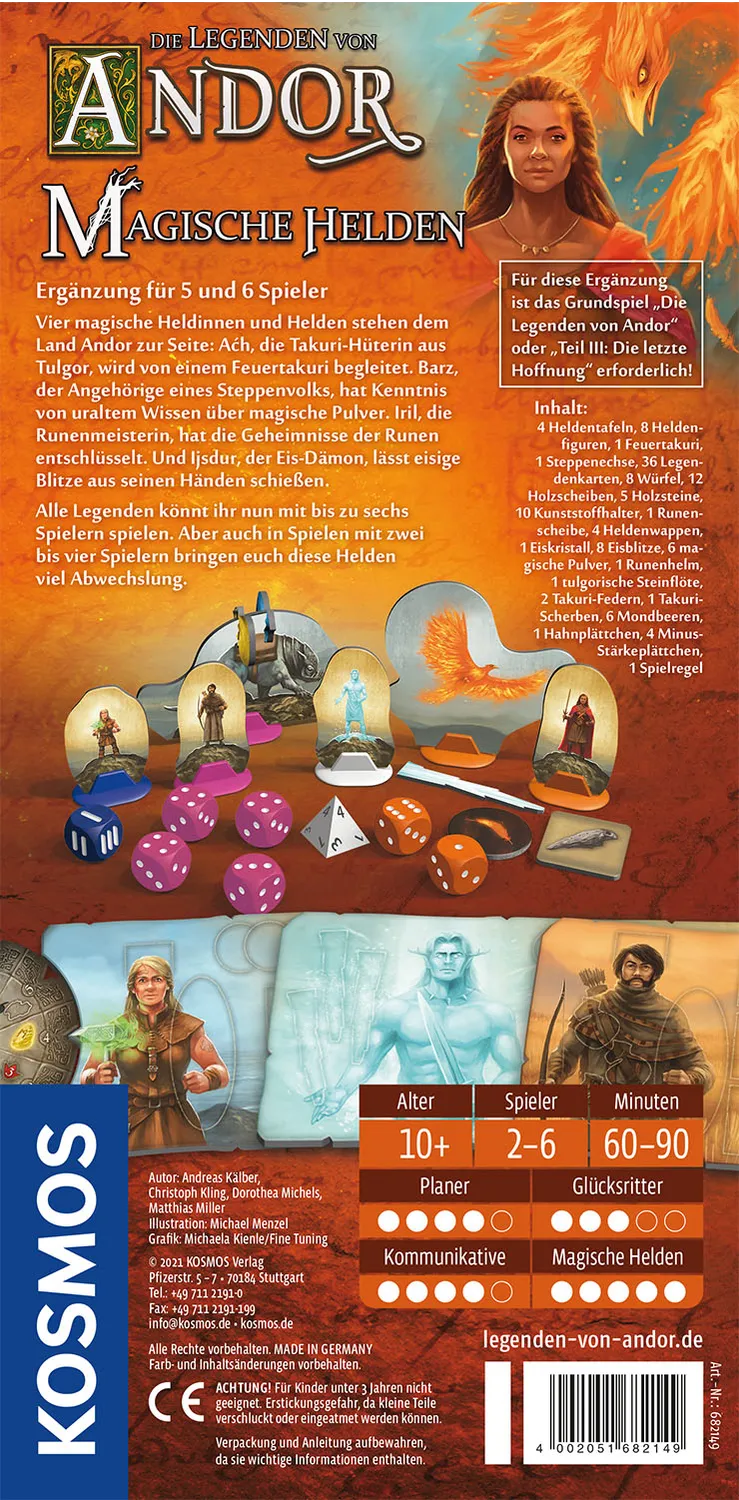 Kosmos Die Legenden von Andor - Magische Helden Brettspiel Strategie – Bild 2