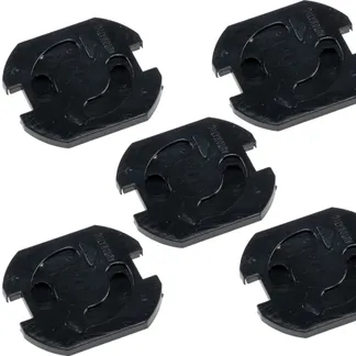 Einsteckschutz für Steckdosen, Schwarz mit Drehmechanik, 5er-Set Einsteckschutz für Steckdosen, Schwarz mit Drehmechanik, 5er-Set
