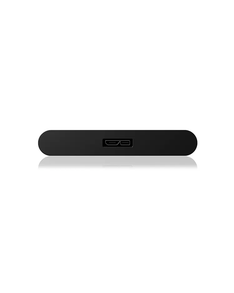 ICY BOX IB-273StU3, Ext. HDD-Gehäuse, 1x 2,5" SATA HDD zu USB 3.2 Gen 1 Host, blaue Kreisbeleuchtung, Aluminium, schwarz – Bild 3