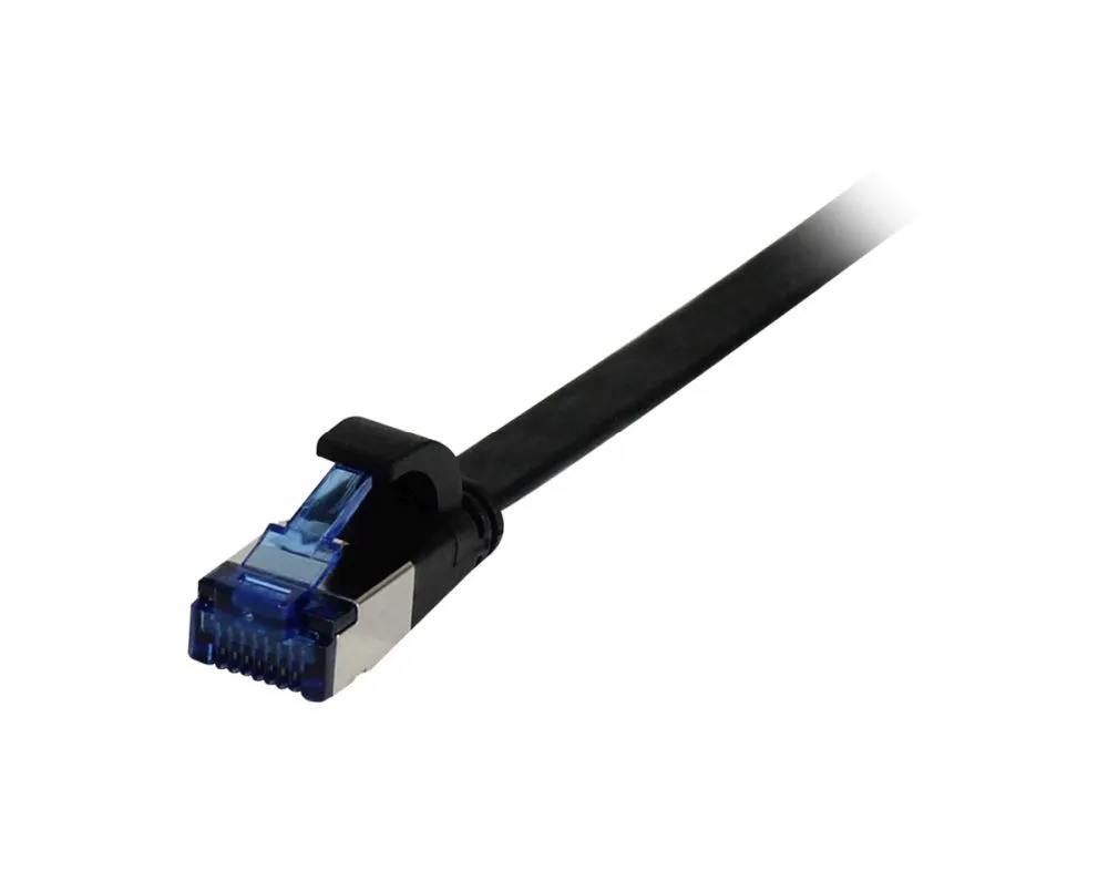 Patchkabel RJ45, CAT6A 500Mhz, 1.0m, schwarz, U/FTP, flach, TPE(Superflex), AWG32, Synergy 21 Patchkabel RJ45, CAT6A 500Mhz, 1.0m, schwarz, U/FTP, flach, TPE(Superflex), AWG32, Synergy 21