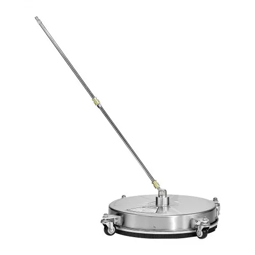 VEVOR 465 mm Hochdruckreiniger-Oberflächenreiniger, Flächenreiniger aus Edelstahl mit 4 Rädern, max. 4000 PSI, 1/4-Zoll-Schnellanschluss, 2 Sprühdüsen, 2 verlängerte Stäbe für Beton, Terrasse, Deck – Bild 8