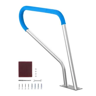 VEVOR Pool-Handlauf, 990 x 100 x 812 mm, Pooleinstieg, Edelstahl mit Grundplatte für Innen-/Außenpools, Einstieghilfe für Schwimmbäder, rostfreier Haltegriff mit Griffabdeckung und Zubehör für Spas VEVOR Pool-Handlauf, 990 x 100 x 812 mm, Pooleinstieg, Edelstahl mit Grundplatte für Innen-/Außenpools, Einstieghilfe für Schwimmbäder, rostfreier Haltegriff mit Griffabdeckung und Zubehör für Spas