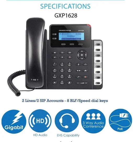 Grandstream SIP GXP-1628 Entry Standard Grandstream SIP GXP-1628 Entry Standard