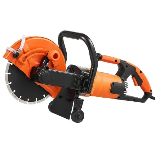 VEVOR Elektrische Betonsäge, 230 mm, Hochleistungs-Kreissäge 2000 W, Schnitttiefe 89 mm, Nass-/Trocken-Scheibensäge mit Wasserrohr, Wasserpumpe, Sägeblatt, für Stein und Ziegel – Bild 9