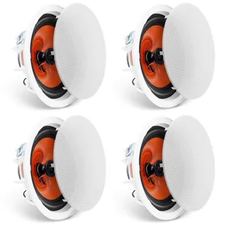 VEVOR 4er-Set ca. 20 cm Deckenlautsprecher, 100 W, Decken- und Wandeinbaulautsprechersystem mit 8 Ω Impedanz 89 dB Empfindlichkeit, für Zuhause, Küche, Wohnzimmer, Schlafzimmer oder überdachte Verande VEVOR 4er-Set ca. 20 cm Deckenlautsprecher, 100 W, Decken- und Wandeinbaulautsprechersystem mit 8 Ω Impedanz 89 dB Empfindlichkeit, für Zuhause, Küche, Wohnzimmer, Schlafzimmer oder überdachte Verande